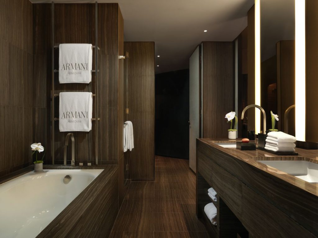 Armani Luxury hotel dubai bathroom