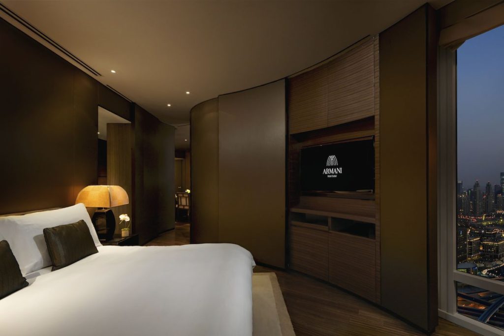 Armani Luxury hotel dubai bedroom